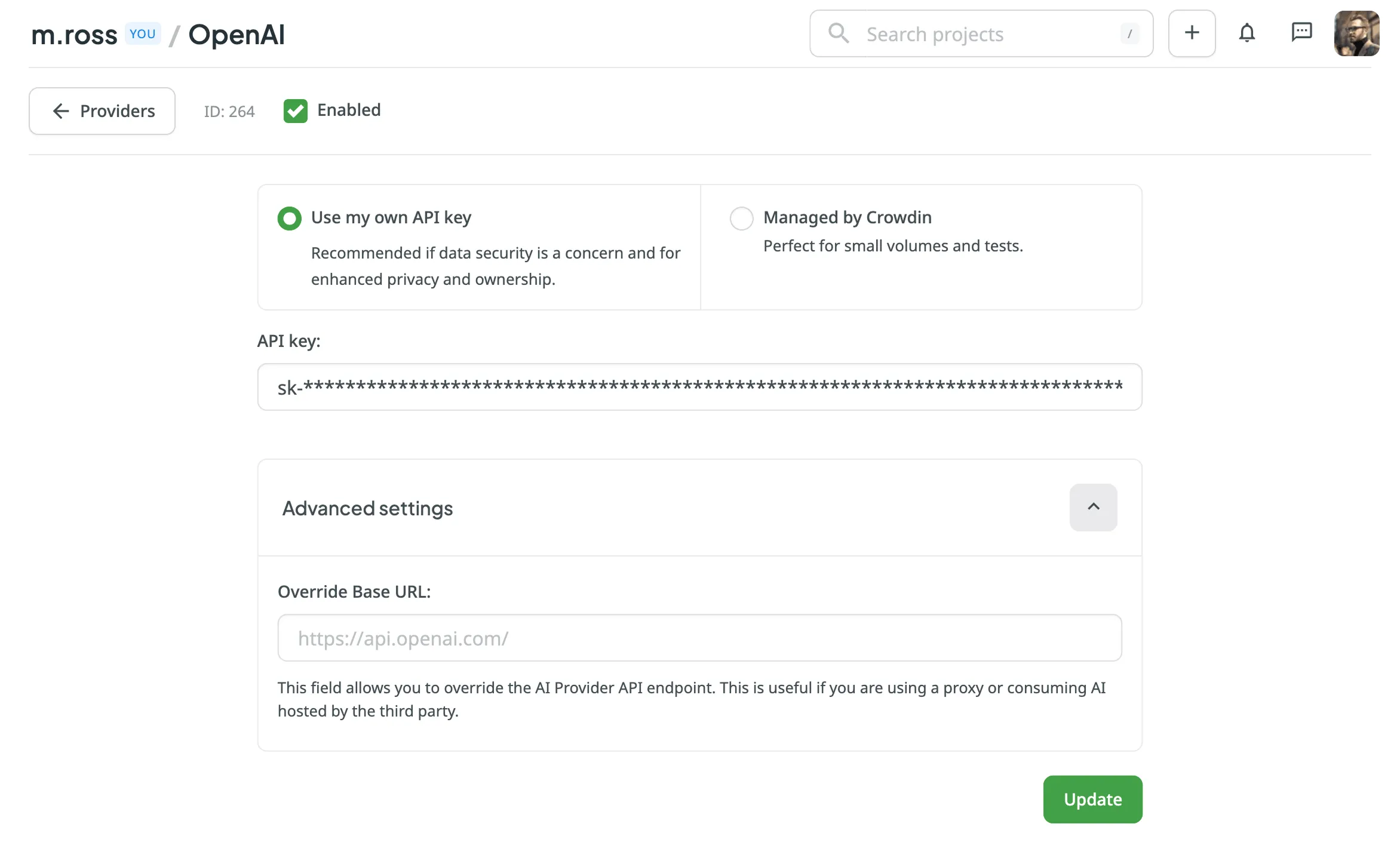 Configuring AI Provider